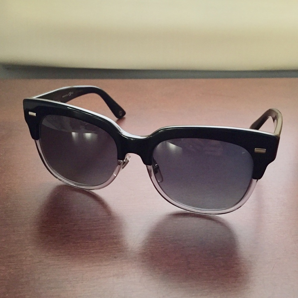 Gucci Black Clubmaster Sunglasses worn once